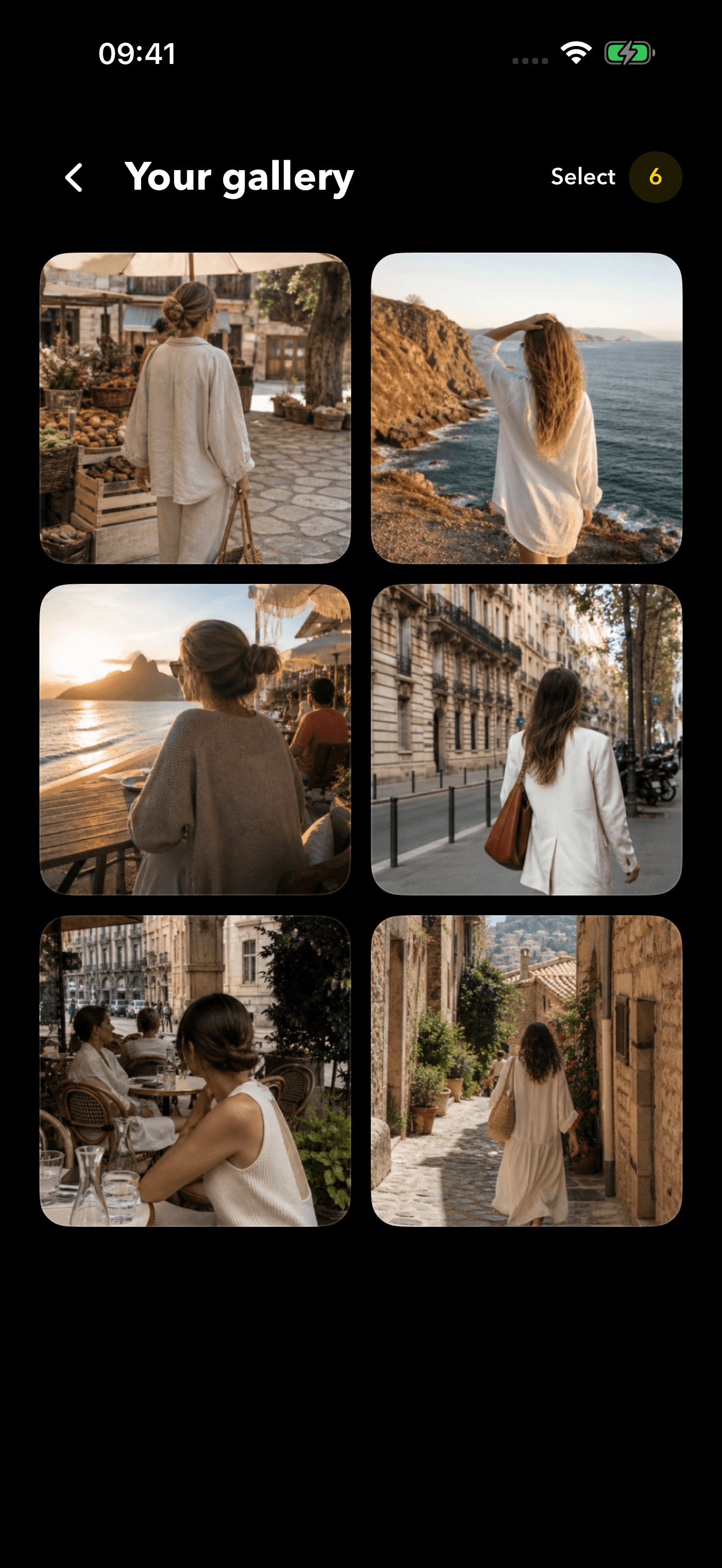 Insta BF Gallery feature: a private on-device gallery of captured photos